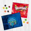 Personalized Birthday Candles Candy Favor Bag - M&Ms or Skittles