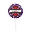 Buffalo Plaid Personalized 2" Lollipops (24 Pack)
