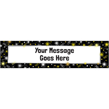 Personalized Birthday Sparkle Milestone 5 Ft. Banner