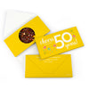 Personalized Birthday Milestone Fifty Confetti Gourmet Infused Belgian Chocolate Bars (3.5oz)