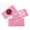 Personalized Birthday Milestone Thirty Confetti Gourmet Infused Belgian Chocolate Bars (3.5oz)