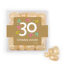 Personalized Milestones 30th Birthday Confetti JUST CANDY® favor cube with Jelly Belly Jelly Beans