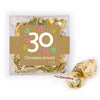 Personalized Milestone 30th Birthday Confetti JUST CANDY® favor cube with Hershey's Kisses