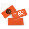 Personalized Birthday Milestone Sixty Confetti Gourmet Infused Belgian Chocolate Bars (3.5oz)