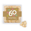 Personalized Milestones 60th Birthday Confetti JUST CANDY® favor cube with Jelly Belly Jelly Beans
