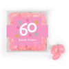 Personalized Milestones 60th Birthday Confetti JUST CANDY® favor cube with Jelly Belly Jelly Beans