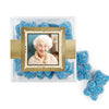 Personalized Milestones 100th Birthday Years in the Making JUST CANDY® favor cube with Sugar Sanded Gummy Bears