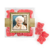 Personalized Milestones 100th Birthday Years in the Making JUST CANDY® favor cube with Sugar Sanded Gummy Bears