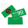 Personalized Birthday Milestone Ninety Confetti Gourmet Infused Belgian Chocolate Bars (3.5oz)