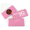 Personalized Birthday Milestone Ninety Confetti Gourmet Infused Belgian Chocolate Bars (3.5oz)