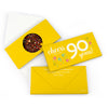 Personalized Birthday Milestone Ninety Confetti Gourmet Infused Belgian Chocolate Bars (3.5oz)