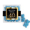 Personalized Milestones 40th Elegant Birthday Bash JUST CANDY® favor cube with Sugar Sanded Gummy Bears