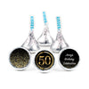 Personalized 50th Milestone Birthday Elegant Birthday Bash Hershey's Kisses