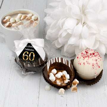Personalized Birthday Hot Chocolate Bomb - 60 Milestone