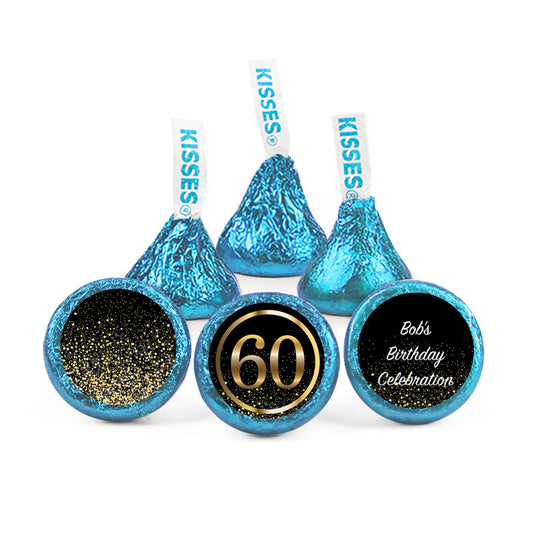 Personalized 60th Milestone Birthday Elegant Birthday Bash Hershey's Kisses