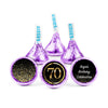 Personalized 70th Milestone Birthday Elegant Birthday Bash Hershey's Kisses