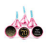 Personalized 70th Milestone Birthday Elegant Birthday Bash Hershey's Kisses