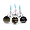 Personalized 70th Milestone Birthday Elegant Birthday Bash Hershey's Kisses
