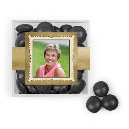 Personalized Milestone 50th Birthday Years in the Making JUST CANDY® favor cube with Just Candy Milk Chocolate Minis