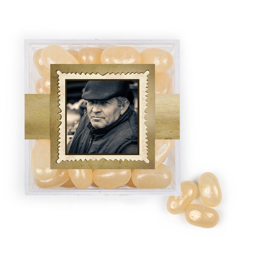 Personalized Milestones 60th Birthday Years in the Making JUST CANDY® favor cube with Jelly Belly Jelly Beans