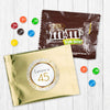 Personalized Birthday Glimmering Gold Candy Favor Bag - M&Ms or Skittles