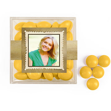 Personalized Milestone 40th Birthday Years in the Making JUST CANDY favor cube with Just Candy Milk Chocolate Minis