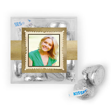 Personalized Milestone 40th Birthday Years in the Making JUST CANDY favor cube with Hershey's Kisses