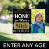 50th Birthday Yard Sign and Stake Personalized - Aged to Perfection with Photo