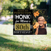 80th Birthday Yard Sign and Stake Personalized - Aged to Perfection with Photo