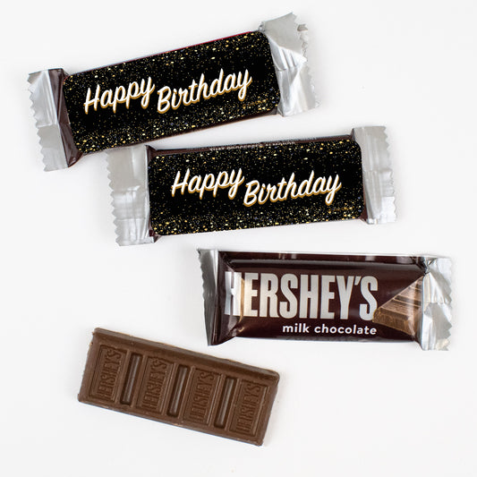 Happy Birthday Hershey's Snack Size Milk Chocolate Bars - Pack of 44