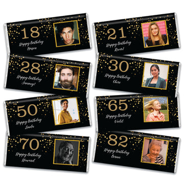 Personalized Birthday Starshine Chocolate Bar with Photo