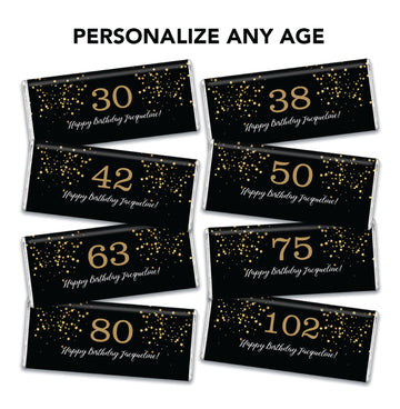 Personalized Birthday Starshine Chocolate Bar