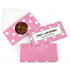 Personalized Birthday Polka Dots Gourmet Infused Belgian Chocolate Bars (3.5oz)