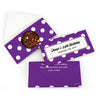 Personalized Birthday Polka Dots Gourmet Infused Belgian Chocolate Bars (3.5oz)