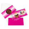 Personalized Milestone Birthday 100th Cupcake Photo Gourmet Infused Belgian Chocolate Bars (3.5oz)