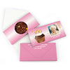Personalized Milestone Birthday 100th Cupcake Photo Gourmet Infused Belgian Chocolate Bars (3.5oz)