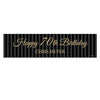 Personalized Birthday 70th Regal Stripes 5 Ft. Banner