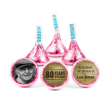 Personalized 80th Milestone Birthday Years in the Making Hershey's Kisses