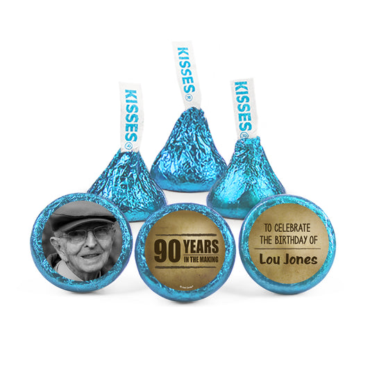 Personalized 90th Milestone Birthday Years in the Making Hershey's Kisses