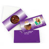 Personalized Milestone Birthday 40th Cupcake Photo Gourmet Infused Belgian Chocolate Bars (3.5oz)