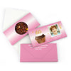 Personalized Milestone Birthday 60th Cupcake Photo Gourmet Infused Belgian Chocolate Bars (3.5oz)