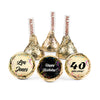 Personalized 40th Milestone Birthday Scroll Confetti Hershey's Kisses