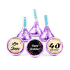 Personalized 40th Milestone Birthday Scroll Confetti Hershey's Kisses