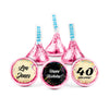 Personalized 40th Milestone Birthday Scroll Confetti Hershey's Kisses