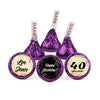 Personalized 40th Milestone Birthday Scroll Confetti Hershey's Kisses