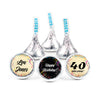 Personalized 40th Milestone Birthday Scroll Confetti Hershey's Kisses