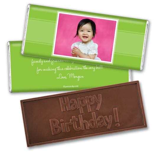 Personalized Birthday Embossed Happy birthday Chocolate Bar Photo