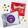 Personalized First Birthday Cupcake Candy Favor Bag - M&Ms or Skittles