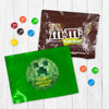 Personalized Kids Birthday Creeper Craft Chocolate M&Ms Favor Bag