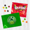 Personalized Kids Birthday Creeper Craft Chocolate M&Ms Favor Bag